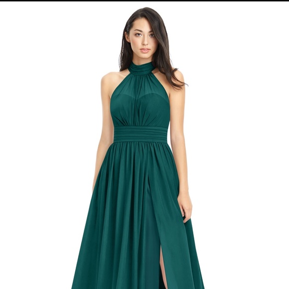 Azazie Peacock Inman A6 bridesmaid dress - Picture 1 of 5
